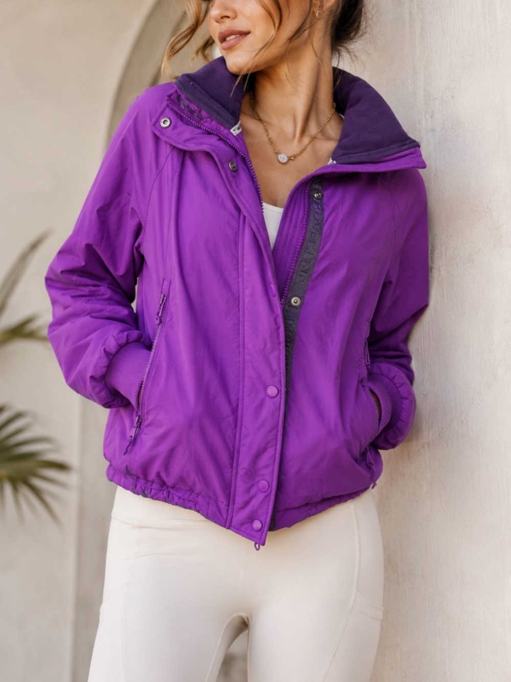 Free People Movement Field Tripper Jacket Purple Combo